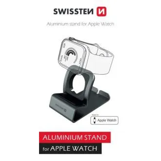 SWISSTEN ALUMINIUM-STÄNDER FÜR iWATCH, GRAU
