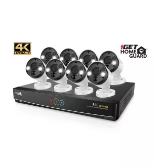 iGET HOMEGUARD HGNVK164908 - Ultra HD 4K System mit PoE-Stromversorgung, 16-Kanal NVR 8x HGNVK936CAM 4K Kamera iGET HOMEGUARD HGNVK164908 - Ultra HD 4K System mit PoE-Stromversorgung, 16-Kanal NVR 8x HGNVK936CAM 4K Kamera