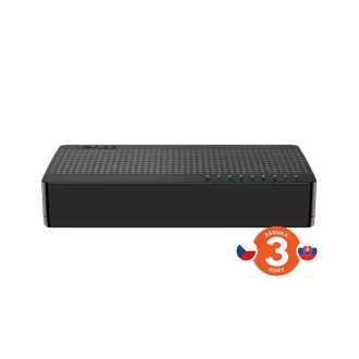 Tenda SG108M - 8-Port Gigabit Ethernet Switch, 10/100/1000Mbps, Kunststoff, Desktop