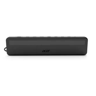 Acer 13in1 Type C Minidock: 3x USB3.0 (5Gbps Datenübertragung), 1x USB-C (5Gbps Datenübertragung), 1x USB-C Power Delivery (bis zu 100W)