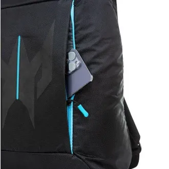 Predator Urban Backpack 18" (PBG510); schwarzer Rucksack mit blauen Akzenten, wasserabweisendes und abriebfestes Material, für 18", 27 l, 0,6 kg