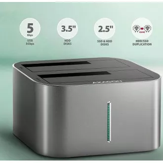AXAGON ADSA-DC, USB-C 5Gbps - 2x SATA 6G 2.5 AXAGON ADSA-DC, USB-C 5Gbps - 2x SATA 6G 2.5