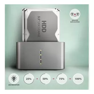 AXAGON ADSA-DC, USB-C 5Gbps - 2x SATA 6G 2.5 AXAGON ADSA-DC, USB-C 5Gbps - 2x SATA 6G 2.5