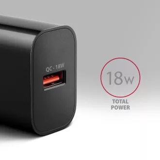 AXAGON ACU-QC18, 18W Netzladegerät, 1x USB-A Anschluss, QC3.0/AFC/Apple, schwarz AXAGON ACU-QC18, 18W Netzladegerät, 1x USB-A Anschluss, QC3.0/AFC/Apple, schwarz