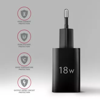 AXAGON ACU-QC18, 18W Netzladegerät, 1x USB-A Anschluss, QC3.0/AFC/Apple, schwarz AXAGON ACU-QC18, 18W Netzladegerät, 1x USB-A Anschluss, QC3.0/AFC/Apple, schwarz