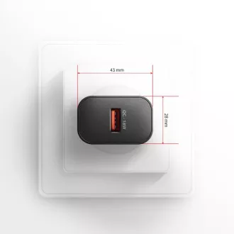 AXAGON ACU-QC18, 18W Netzladegerät, 1x USB-A Anschluss, QC3.0/AFC/Apple, schwarz AXAGON ACU-QC18, 18W Netzladegerät, 1x USB-A Anschluss, QC3.0/AFC/Apple, schwarz