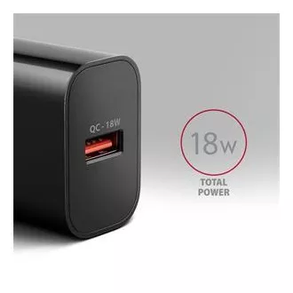 AXAGON ACU-QC18, 18W Netzladegerät, 1x USB-A Anschluss, QC3.0/AFC/Apple, schwarz AXAGON ACU-QC18, 18W Netzladegerät, 1x USB-A Anschluss, QC3.0/AFC/Apple, schwarz