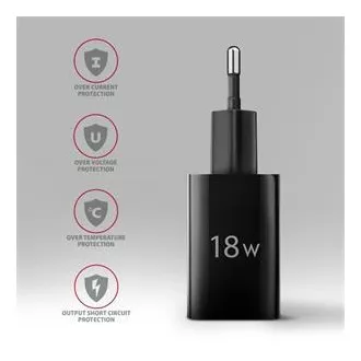 AXAGON ACU-QC18, 18W Netzladegerät, 1x USB-A Anschluss, QC3.0/AFC/Apple, schwarz AXAGON ACU-QC18, 18W Netzladegerät, 1x USB-A Anschluss, QC3.0/AFC/Apple, schwarz