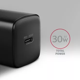 AXAGON ACU-PD30, Ladegerät 30W, 1x USB-C Anschluss, PD3.0/PPS/QC4 /SFC/AFC/Apple, schwarz AXAGON ACU-PD30, Ladegerät 30W, 1x USB-C Anschluss, PD3.0/PPS/QC4 /SFC/AFC/Apple, schwarz