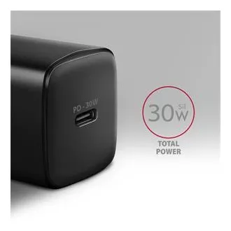 AXAGON ACU-PD30, Ladegerät 30W, 1x USB-C Anschluss, PD3.0/PPS/QC4 /SFC/AFC/Apple, schwarz AXAGON ACU-PD30, Ladegerät 30W, 1x USB-C Anschluss, PD3.0/PPS/QC4 /SFC/AFC/Apple, schwarz