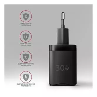 AXAGON ACU-PD30, Ladegerät 30W, 1x USB-C Anschluss, PD3.0/PPS/QC4 /SFC/AFC/Apple, schwarz AXAGON ACU-PD30, Ladegerät 30W, 1x USB-C Anschluss, PD3.0/PPS/QC4 /SFC/AFC/Apple, schwarz