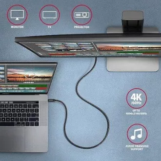 AXAGON BUCM32-CM05AB, SPEED Kabel USB-C <-> USB-C, 0.5m, USB 20Gbps, PD 100W 5A, 4K HD, ALU, Geflecht, schwarz AXAGON BUCM32-CM05AB, SPEED Kabel USB-C <-> USB-C, 0.5m, USB 20Gbps, PD 100W 5A, 4K HD, ALU, Geflecht, schwarz