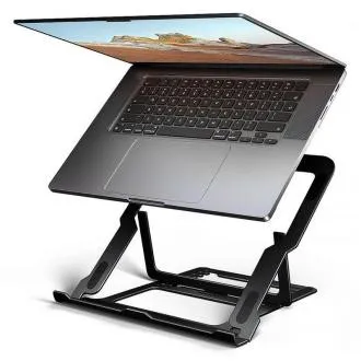 AXAGON STND-LAB Aluminium-Laptopständer für 10"-17,3"-Geräte, höhenverstellbar, schwarz AXAGON STND-LAB Aluminium-Laptopständer für 10"-17,3"-Geräte, höhenverstellbar, schwarz