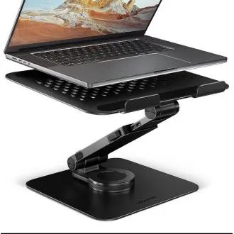AXAGON STND-LRB Aluminium-Laptopständer für 10"-17,3"-Geräte, höhen- und neigungsverstellbar, drehbar, schwarz AXAGON STND-LRB Aluminium-Laptopständer für 10"-17,3"-Geräte, höhen- und neigungsverstellbar, drehbar, schwarz