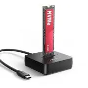 AXAGON ADSA-M2C11L, USB-C-Dockingstation mit 10 Gbit/s für 1× M.2-NVMe-SSD