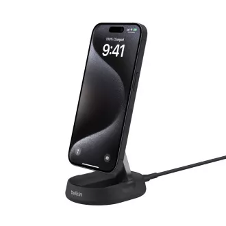 Belkin BOOST CHARGE™ PRO Qi2 15W Magnetische Ladestation, konvertierbar, ohne Adapter, schwarz Belkin BOOST CHARGE™ PRO Qi2 15W Magnetische Ladestation, konvertierbar, ohne Adapter, schwarz
