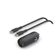 Belkin BOOSTCHARGE™ 30W USB-C Power Delivery PPS Autoladegerät   1m USB-C auf USB-C Kabel, Schwarz