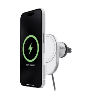 Belkin BOOST CHARGE™ Qi2 Magnetische Auto-Ladehalterung, 15W, grau Belkin BOOST CHARGE™ Qi2 Magnetische Auto-Ladehalterung, 15W, grau
