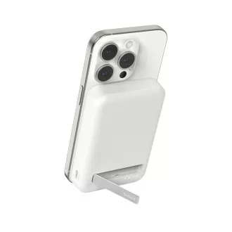 Belkin BOOST CHARGE™ Qi2 Magnetic Wireless PowerBank mit Ständer, 8000mAh, 15W, Weiß Belkin BOOST CHARGE™ Qi2 Magnetic Wireless PowerBank mit Ständer, 8000mAh, 15W, Weiß