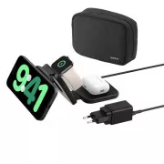 Belkin BOOST CHARGE™ PRO Qi2 3in1 Wireless Foldable Travel Pad für iPhone/Apple Watch/AirPods, Schwarz