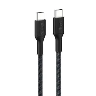 Belkin BOOST CHARGE PRO USB-C/USB-C-Kabel 240 W, 1 m, schwarz – strapazierfähig