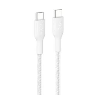 Belkin BOOST CHARGE PRO USB-C/USB-C-Kabel 240 W, 1 m, weiß – strapazierfähig