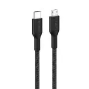 Belkin BOOST CHARGE PRO USB-C/microUSB, 1 m, schwarz – strapazierfähig
