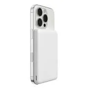 Belkin BOOST CHARGE Qi2 Magnetische kabellose Powerbank, 5000 mAh, schlank, weiß