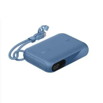 Belkin BOOST CHARGE USB-C Power Delivery Powerbank mit Display, 10.000 mAh, 20 W, blau Belkin BOOST CHARGE USB-C Power Delivery Powerbank mit Display, 10.000 mAh, 20 W, blau