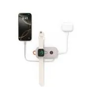 Belkin BOOST CHARGE PRO – Kabelloses Laden für die Apple Watch   USB-C-Powerbank, 10.000 mAh, sandfarben
