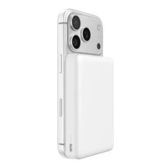 Belkin BOOST CHARGE Qi2 Magnetische kabellose Powerbank, 10.000 mAh, schlank, weiß