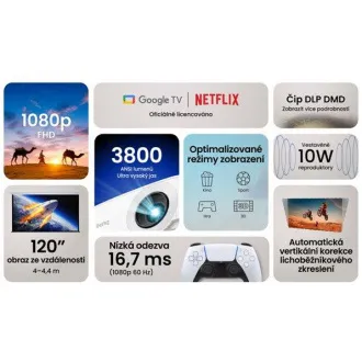 BenQ DLP Projektor TH575i 1920x1080 FHD/3800 ANSI lm/1.49÷1.64/15000:1/HDMI/repro - Heimkino und PS5/Xbox Projektor BenQ DLP Projektor TH575i 1920x1080 FHD/3800 ANSI lm/1.49÷1.64/15000:1/HDMI/repro - Heimkino und PS5/Xbox Projektor