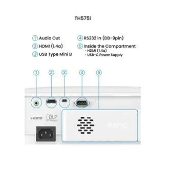 BenQ DLP Projektor TH575i 1920x1080 FHD/3800 ANSI lm/1.49÷1.64/15000:1/HDMI/repro - Heimkino und PS5/Xbox Projektor BenQ DLP Projektor TH575i 1920x1080 FHD/3800 ANSI lm/1.49÷1.64/15000:1/HDMI/repro - Heimkino und PS5/Xbox Projektor