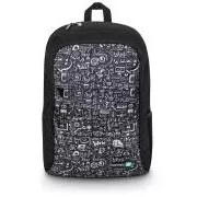 CONNECT IT Doodle Rucksack, 15,6" , 5 Taschen, Regenhülle, BLACK