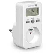 CONNECT IT PowerMeter Stromverbrauchsmessgerät, Anzeige, Kindersicherung
