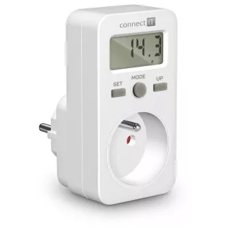 CONNECT IT PowerMeter Stromverbrauchsmessgerät, Anzeige, Kindersicherung