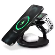 CONNECT IT MultiCharge 3 in 1 MagSafe Wireless Schnell-Ladegerät, SCHWARZ