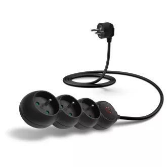 CONNECT IT Verlängerungskabel 230 V, 3 Steckdosen, 1,5 m, mit Schalter (schwarz) CONNECT IT Verlängerungskabel 230 V, 3 Steckdosen, 1,5 m, mit Schalter (schwarz)