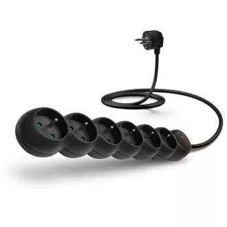 CONNECT IT Verlängerungskabel 230 V, 6 Steckdosen, 5 m, mit Schalter (schwarz) CONNECT IT Verlängerungskabel 230 V, 6 Steckdosen, 5 m, mit Schalter (schwarz)