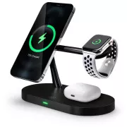 CONNECT IT MultiCharge 5-in-1 MagSafe Wireless Fast Charge Drahtlos-Ladegerät, SCHWARZ