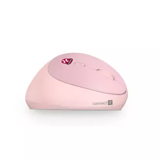 CONNECT IT FOR HEALTH LADIES PINK ergonomische vertikale Maus, kabellos CONNECT IT FOR HEALTH LADIES PINK ergonomische vertikale Maus, kabellos