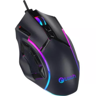 C-TECH Akali Gaming-Maus (GM-15), Casual Gaming, 12800 DPI, RGB-Hintergrundbeleuchtung, USB, schwarz C-TECH Akali Gaming-Maus (GM-15), Casual Gaming, 12800 DPI, RGB-Hintergrundbeleuchtung, USB, schwarz
