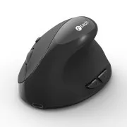 C-TECH Maus VEM-17, vertikal, Dual-Mode, kabellos, BT 5.0   2,4 GHz, 1600 DPI, schwarz