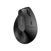 C-TECH Maus VEM-15, vertikal, Dual-Mode, kabellos, BT 5.0   2,4 GHz, 1600 DPI, Akku 400 mAh, schwarz