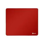 C-TECH Mauspad MP-01, rot, 320 × 270 × 4 mm, mit eingefassten Kanten