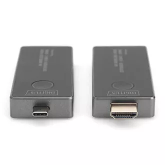 DIGITUS DS-55324 4K Wireless Video Extender Set, 30 m (USB-C - HDMI) DIGITUS DS-55324 4K Wireless Video Extender Set, 30 m (USB-C - HDMI)