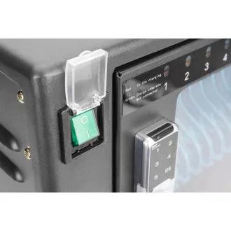 DIGITUS Ladewagen, 14", USB-C, elektronische PIN-Verriegelung, 16 Ladestationen, Lüfter, 384 x 550 x 375 mm, schwarz DIGITUS Ladewagen, 14", USB-C, elektronische PIN-Verriegelung, 16 Ladestationen, Lüfter, 384 x 550 x 375 mm, schwarz