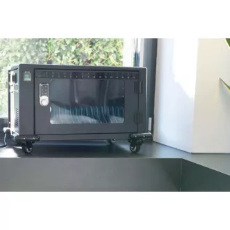 DIGITUS Ladewagen, 14", USB-C, elektronische PIN-Verriegelung, 16 Ladestationen, Lüfter, 384 x 550 x 375 mm, schwarz DIGITUS Ladewagen, 14", USB-C, elektronische PIN-Verriegelung, 16 Ladestationen, Lüfter, 384 x 550 x 375 mm, schwarz