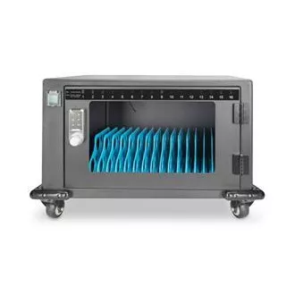 DIGITUS Ladewagen, 14", USB-C, elektronische PIN-Verriegelung, 16 Ladestationen, Lüfter, 384 x 550 x 375 mm, schwarz DIGITUS Ladewagen, 14", USB-C, elektronische PIN-Verriegelung, 16 Ladestationen, Lüfter, 384 x 550 x 375 mm, schwarz