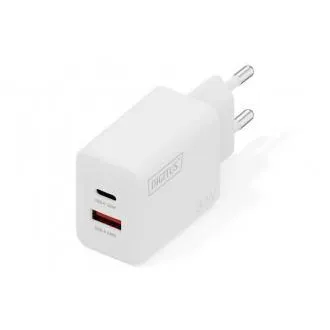 DIGITUS USB-Ladegerät GaN 30 W, 1x USB-C, 1x USB-A DIGITUS USB-Ladegerät GaN 30 W, 1x USB-C, 1x USB-A